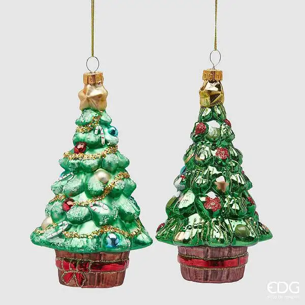 EDG Enzo De Gasperi | Pino decorativo in vetro Natale 2025