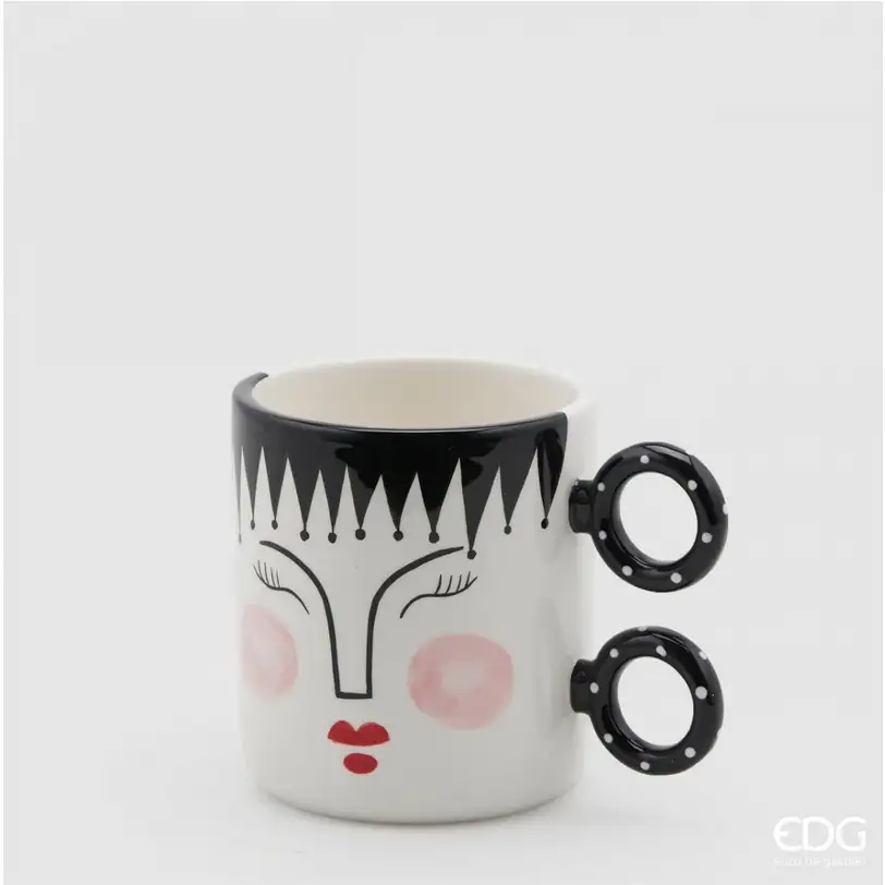 TAZZA CON DUE ANELLI CM 11H