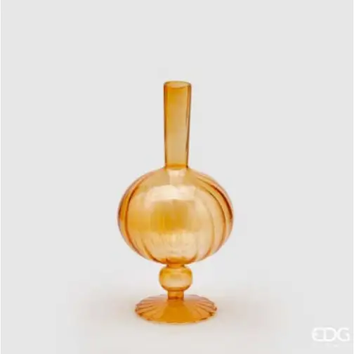 VASO MONOFIORE OVOIDE CM 25H DUE COLORI