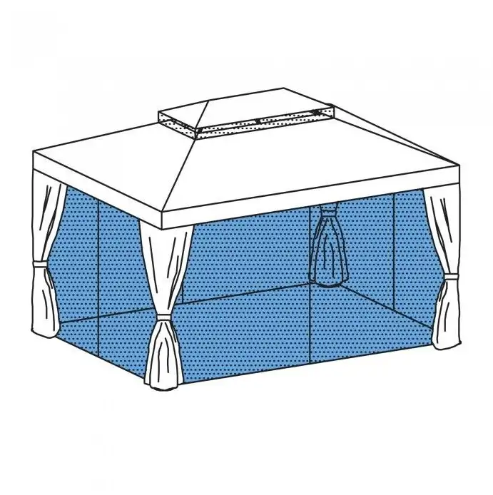 KIT ZANZARIERE GAZEBO ROMA MT 3X3/3X4