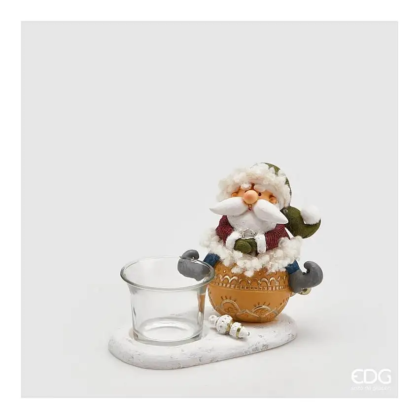 EDG - Portacandela Babbo In Ceramica H12