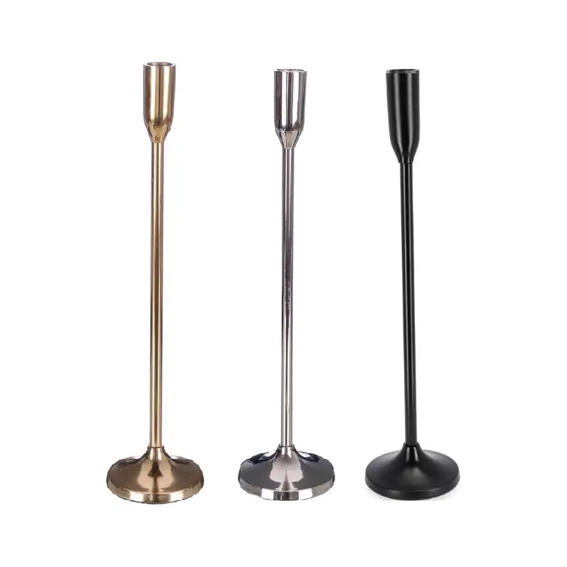 CANDELABRO ELEGANTLY 1 FUOCO CM 44H DIVERSI COLORI