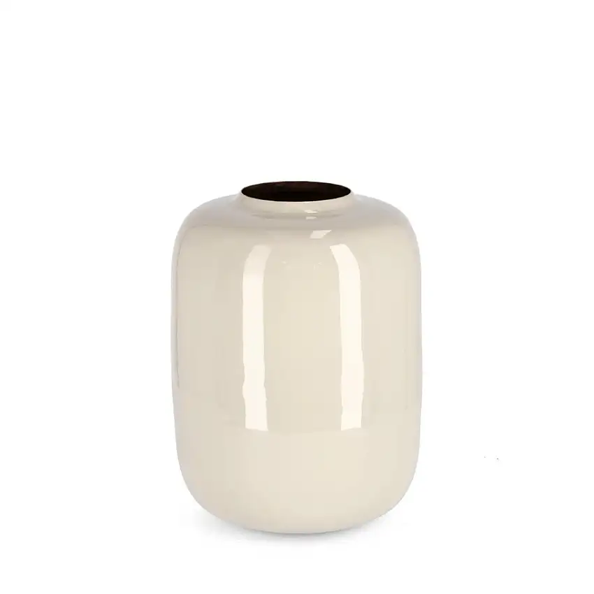 VASO VELMA TONDO BEIGE CM 27,5H