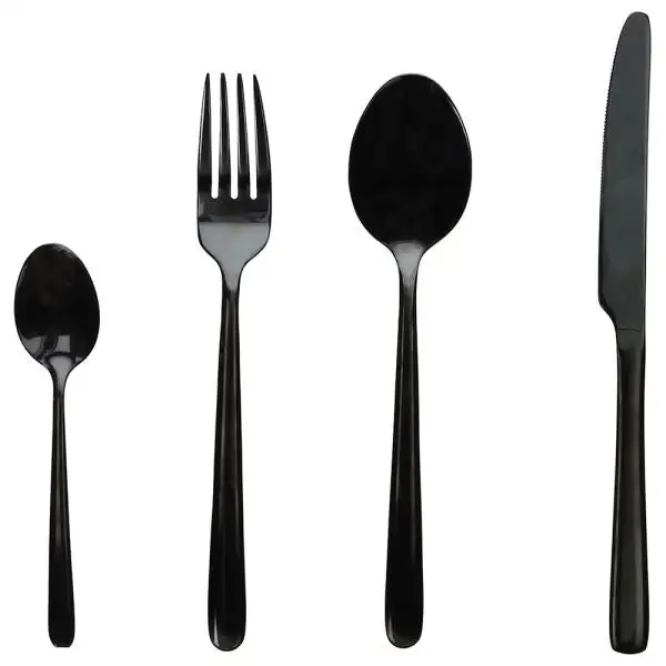 Servizio 24 Posate Uber Acciaio Inox Nero by Tognana