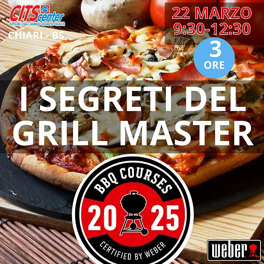 Corso di Cucina Barbecue BBQ Certificato Grill Academy Weber - anno 2025 a Chiari BS