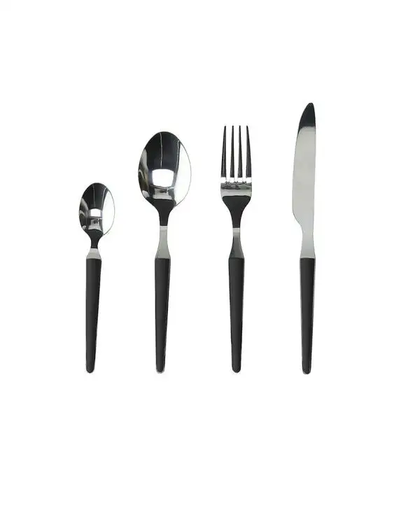 Servizio 24 Posate Zen Nero Acciaio Nero by Tognana