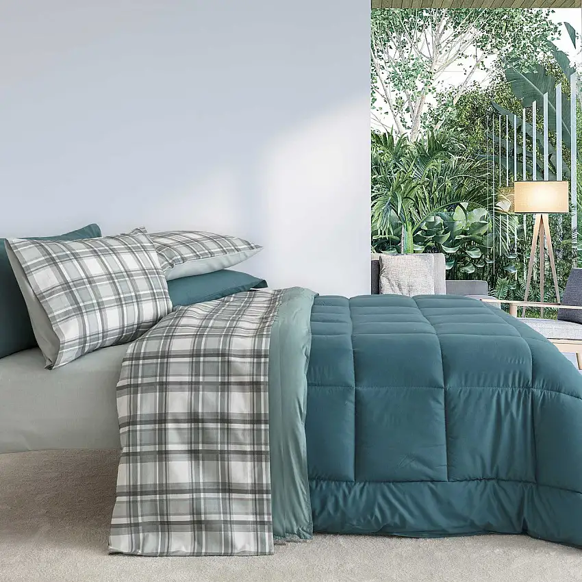 Completo Letto In Flanella DENVER matrimoniale by Linea Oro