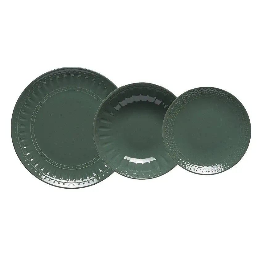 Galbiati Milano | Set 18 Pz Piatti da tavola in gres porcellanato Madrigal