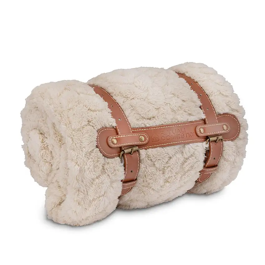 RITUALI DOMESTICI - Idillio Coperta Crema 130X160Cm