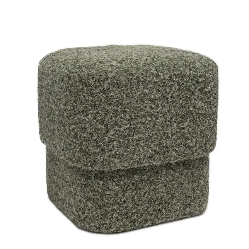 RITUALI DOMESTICI - Miaociaobau Pouf Caramello In Tessuto 40X40X40H