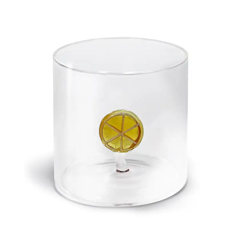 Bicchiere 250 ml. in vetro borosilicato con decoro Tema Frutta Monterey WD Lifestyle