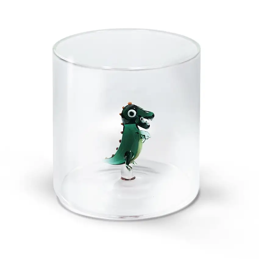 WD Lifestyle | Bicchiere in vetro borosilicato con decoro interno in vetro