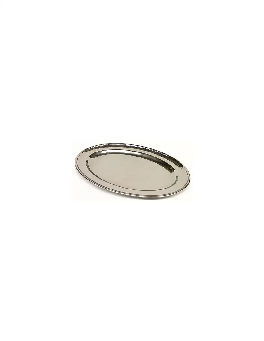 ABERT PIATTO PORTATA OVALE EASY IN ACCIAIO INOX 40X27 CM