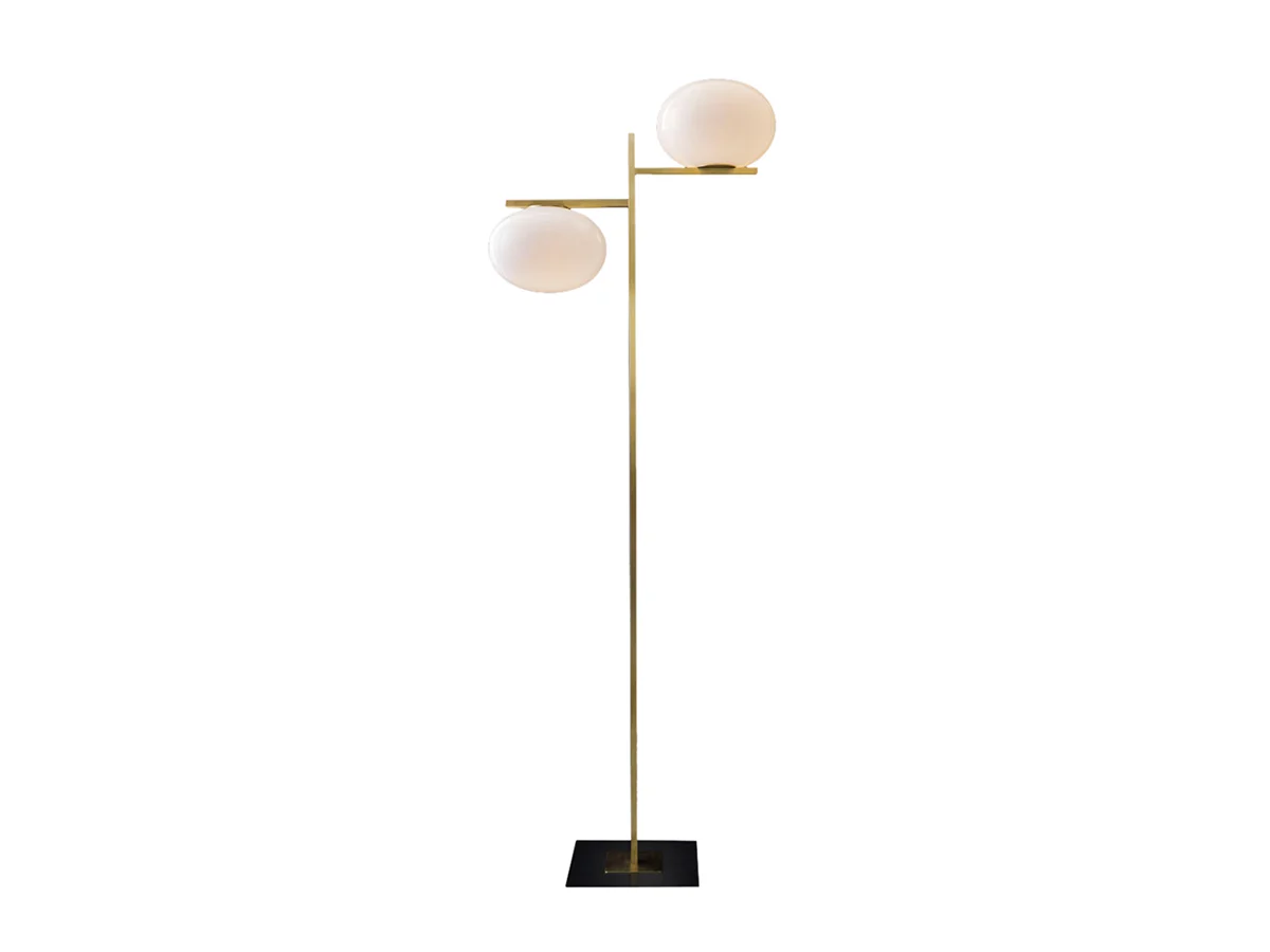 Oluce Alba 2 Sfere Lampada da Terra