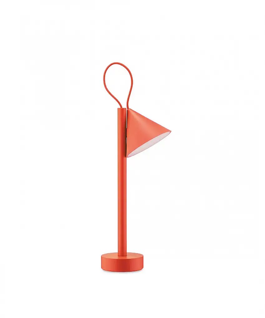 Alessi Lampada Portatile Tsumiki Rosso-Arancio