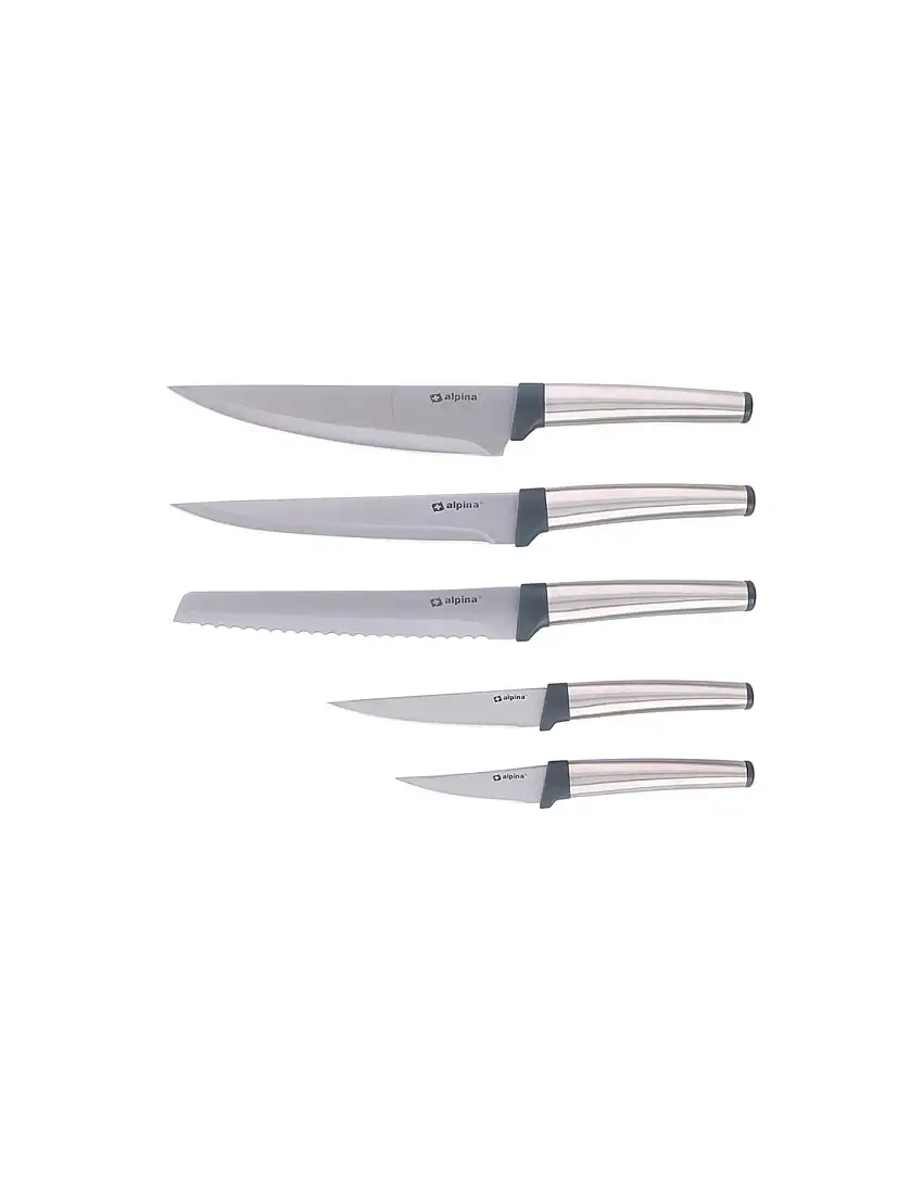 Alpina - Stainless steel knife set 5 pcs.
