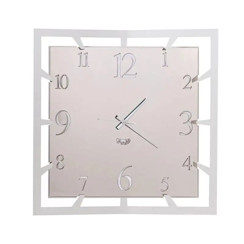 Orologio quadrato in acciaio Soqquadro, Cod. 0OR3497C158