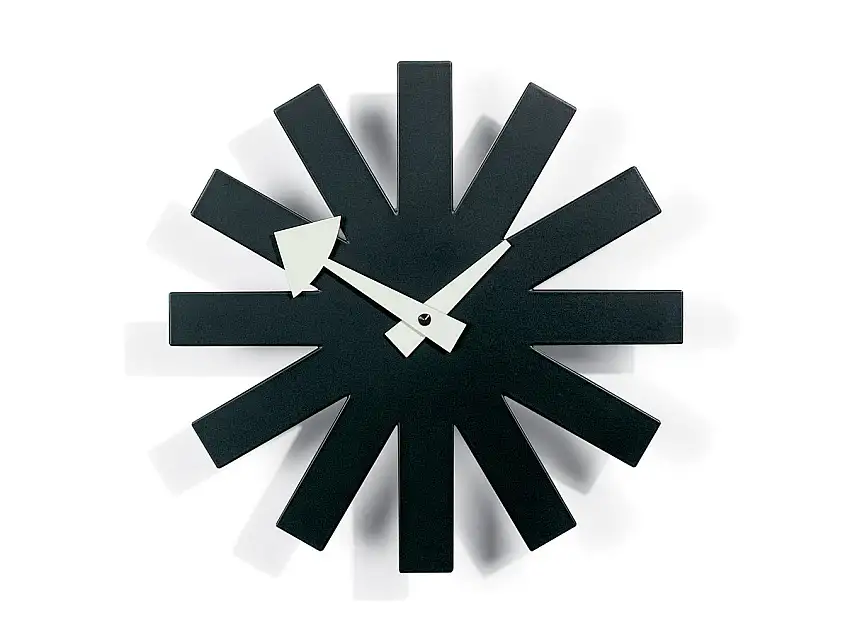 Vitra Asterisk Orologio da Parete - Nero