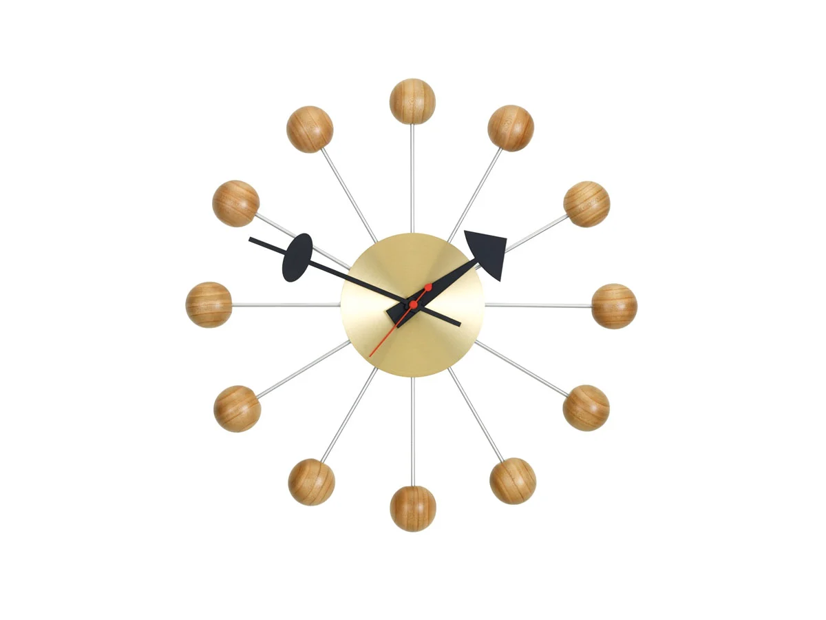 Vitra Ball Orologio da Parete - Ciliegio