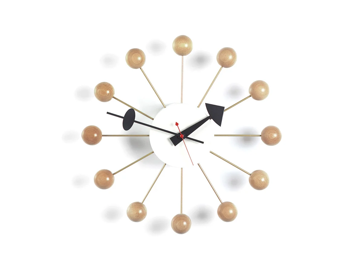 Vitra Ball Orologio da Parete - Faggio