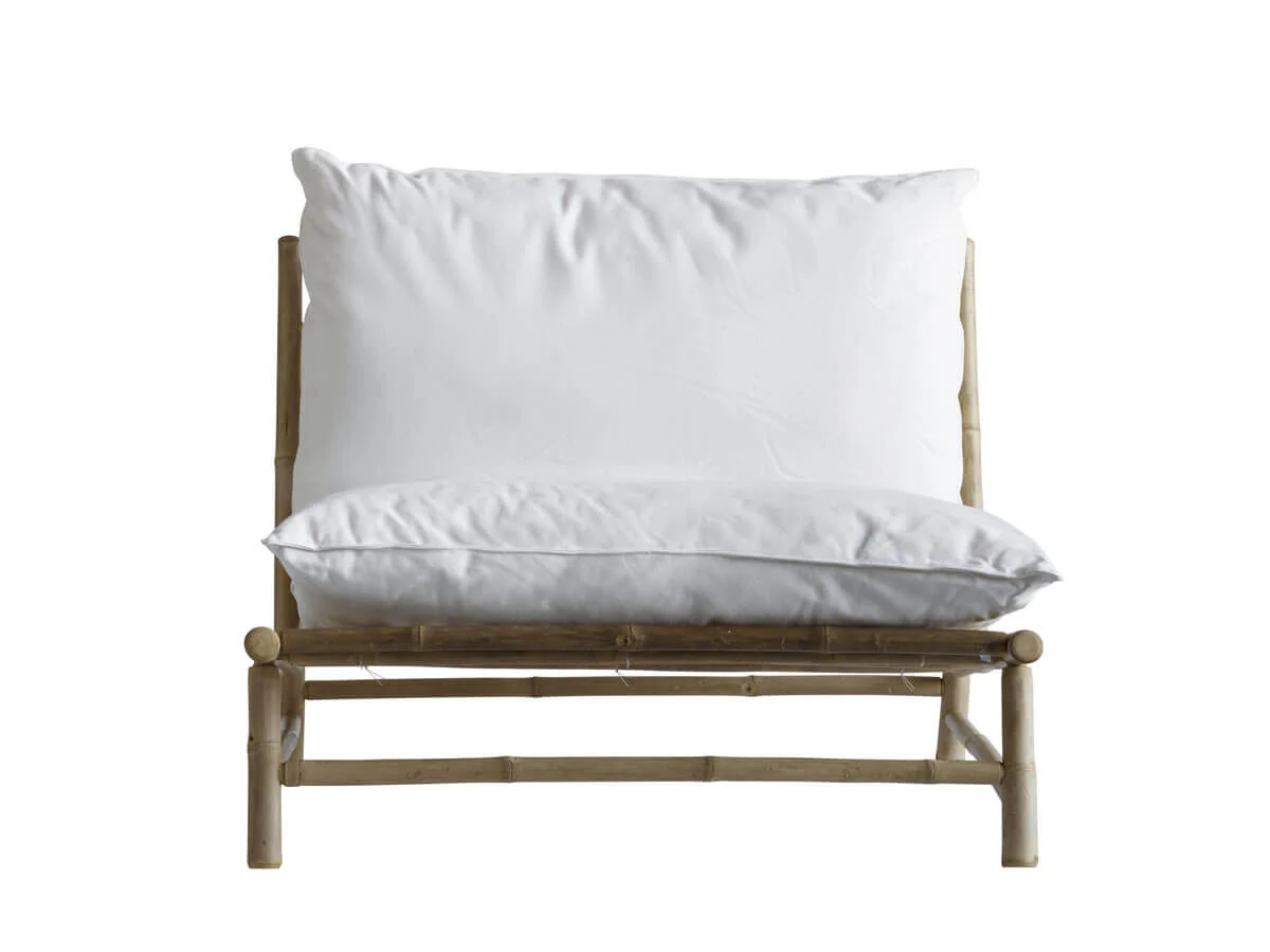 Tine K Home Bamboo Lounge Chair con Cuscini