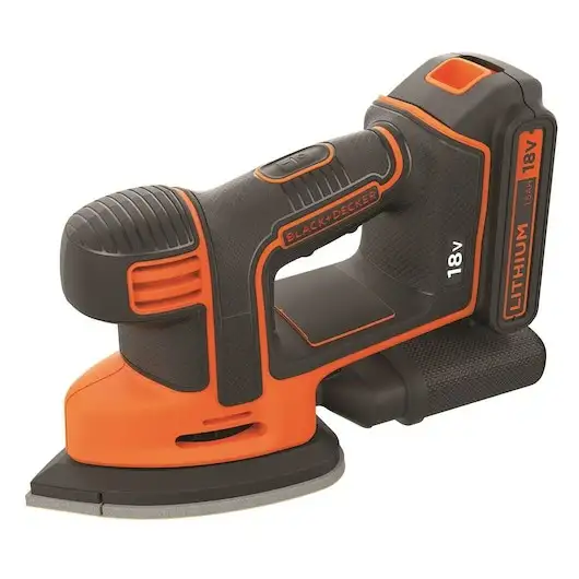 Black & Decker Black & Decker 18V 1.5AH LIT-IONCORDLESSMOUSESANDER - BDCDS18-GB