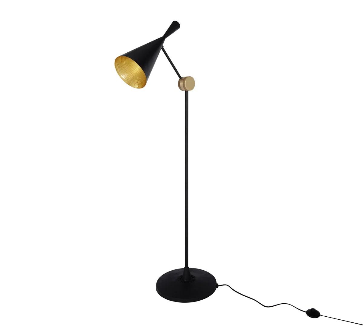 Tom Dixon Beat Floor - Lampada da Terra - Nero