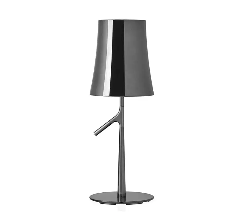 Foscarini Birdie Lampada da Tavolo Grande-Cromo Nero
