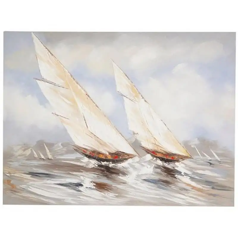 Dipinto a mano olio su tela BARCHE A VELA 200 X0725