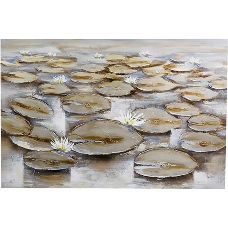 Dipinto a mano olio su tela FIOR DI LOTO X1206