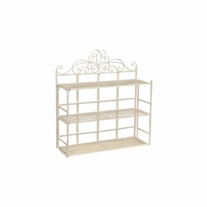 Etagere a muro in ferro battuto finitura bianca F1157