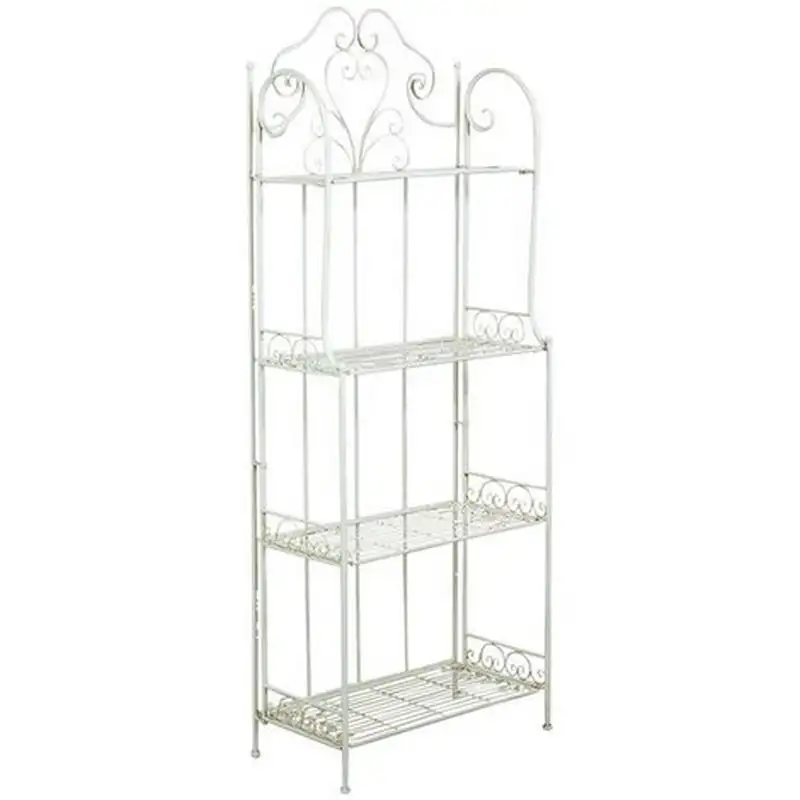Etagere multifunzione finitura bianca anticata - F1095