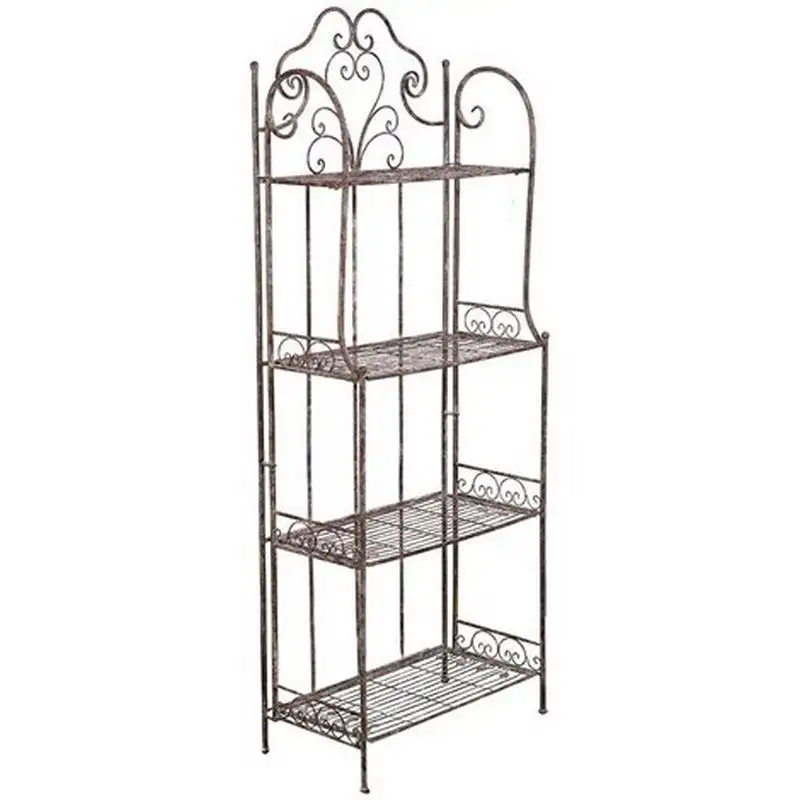 Etagere richiudibile in ferro finitura ruggine F1094