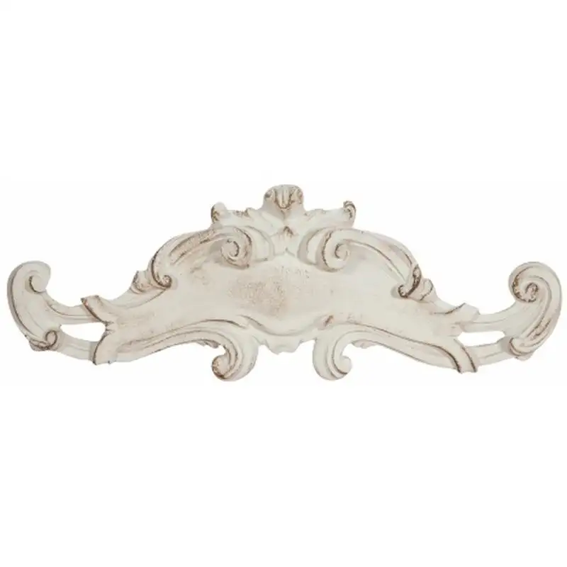 Sopraporta in legno finitura bianco anticato L6396