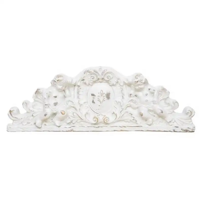 Sopraporta in legno finitura bianco anticato L6692