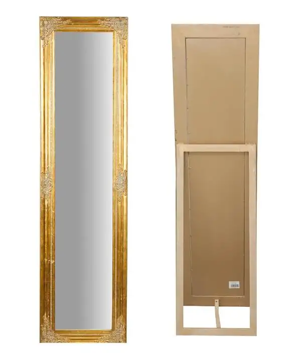 Specchiera da terra con struttura in legno L4673