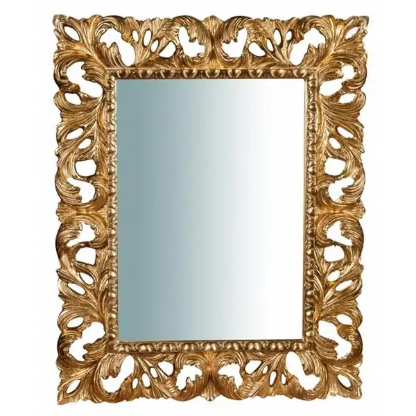 Specchiera L6598  finitura foglia oro anticato