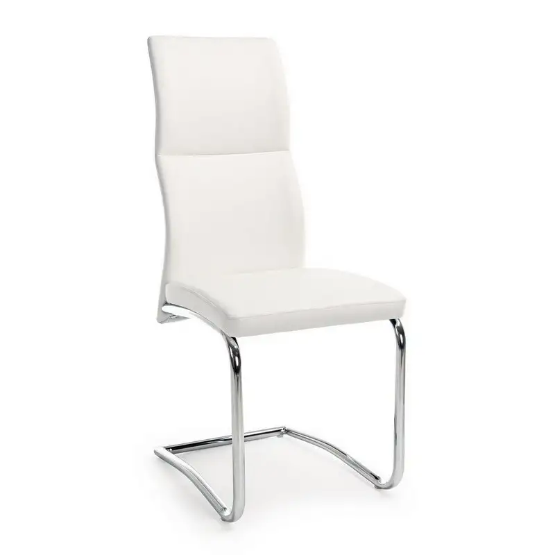 Bizzotto Sedia in ecopelle beige Thelma