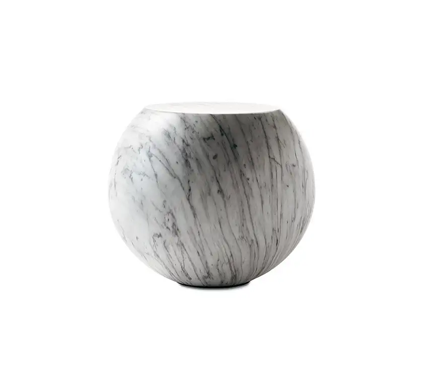 Cappellini Bong Tavolino - Marmo Bianco Carrara
