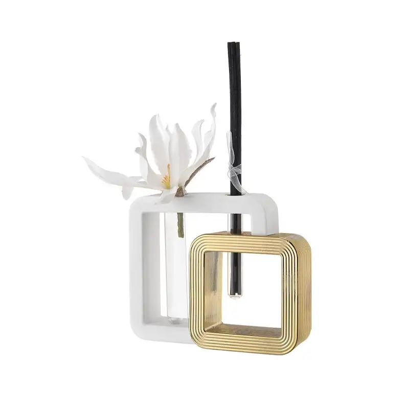 Bongelli Preziosi vaso profumatore Double Wedding quadro bianco e oro 10x13cm