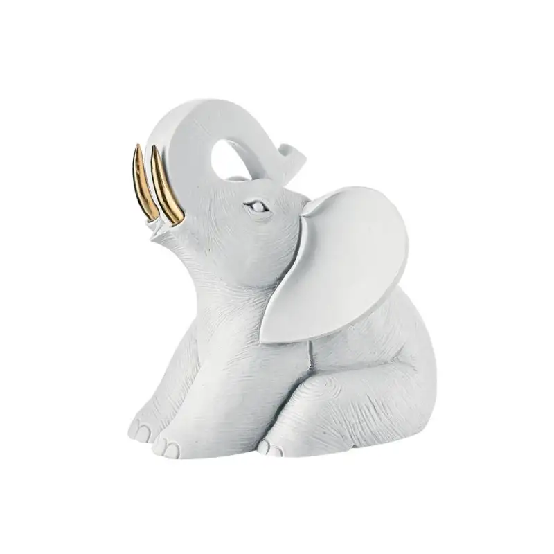 Bongelli scultura elefante bianco piccolo 11x11cm