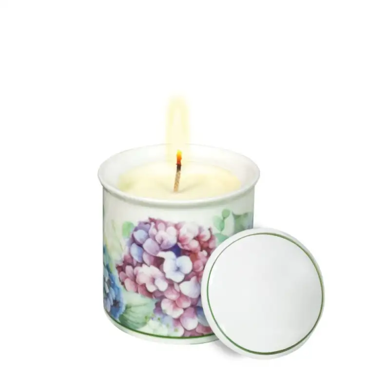 Brandani Candela Flora con coperchio Cera di soia 9cm