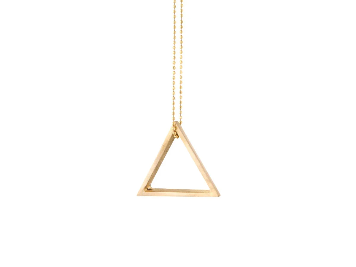 Ferm Living Brass Ornament Ciondolo - Triangolo