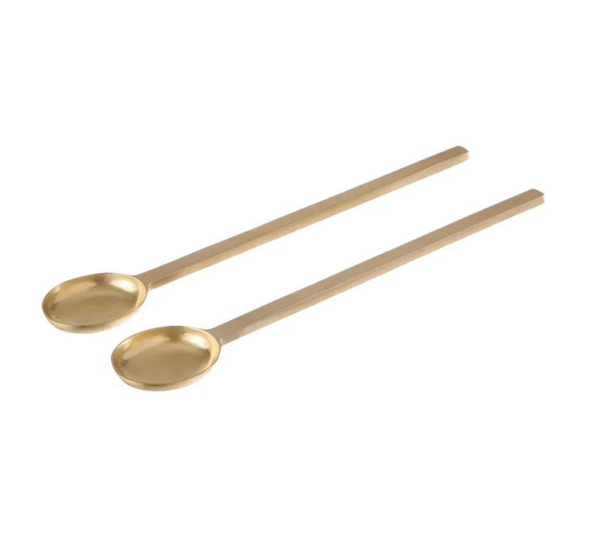 Ferm Living Brass Spoons - Set 2 Cucchiai