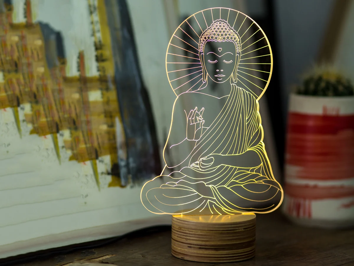 Studio Cheha Bulbing Buddha Lampada da Tavolo