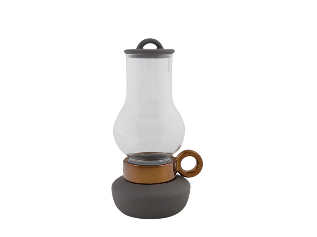 Seletti Bugia Porta Candela Antracite/Rame