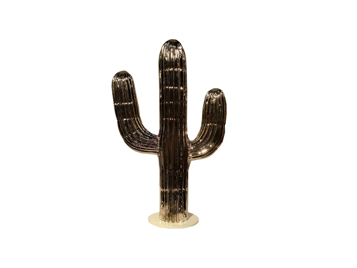 Fuoriluogo Design Milano Cactus Elemento Decorativo Grande - Metallizzato