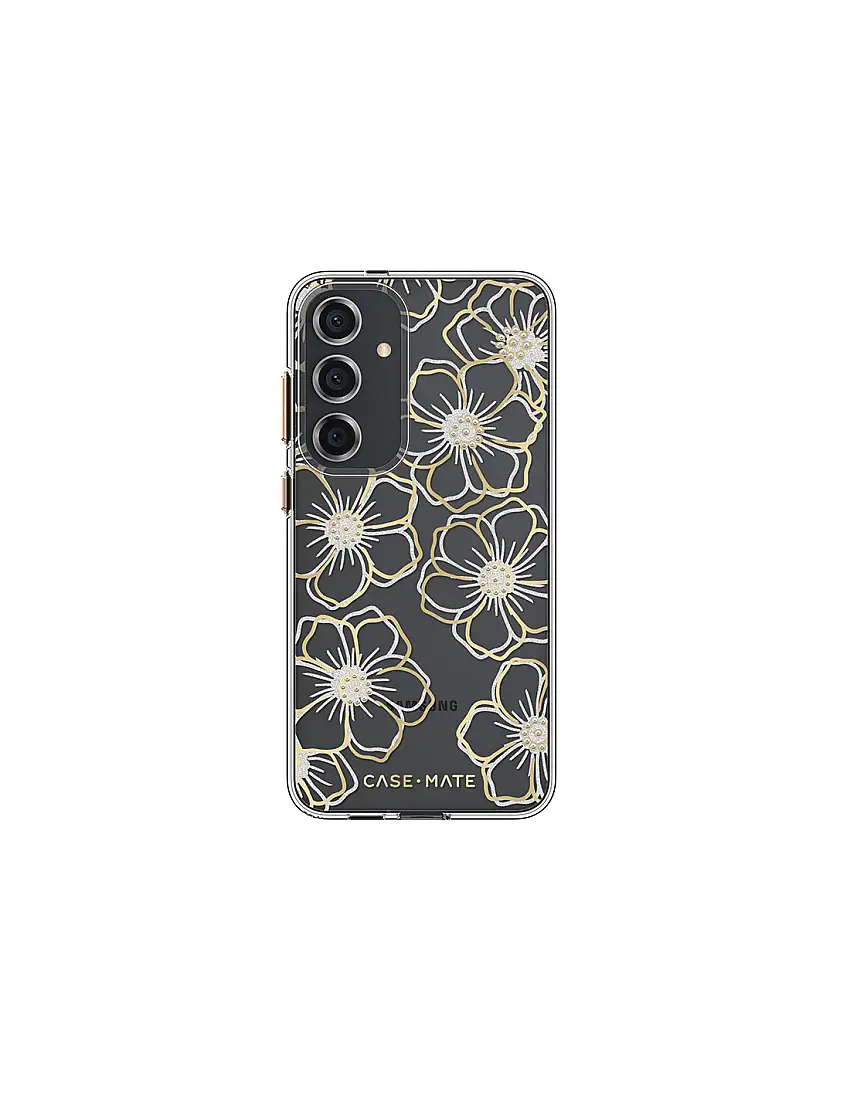 Case-Mate Floral Gems - Case for Samsung Galaxy S24+ (Gold)