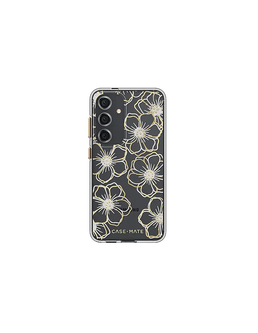 Case-Mate Floral Gems - Case for Samsung Galaxy S24 (Gold)