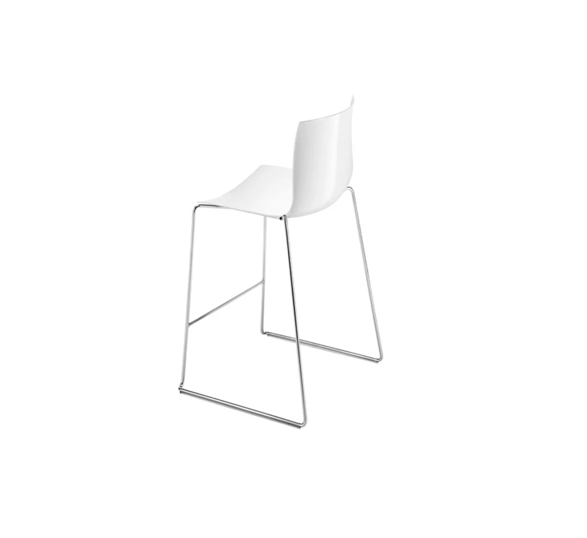 Arper Catifa 46 Sgabello Polipropilene 0471 Bianco